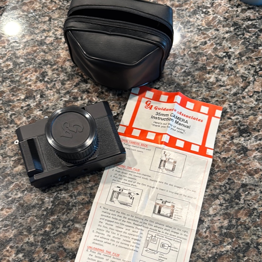 Vintage 35mm Film Camera with Case